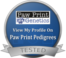 Tested by Paw Print Genetics!