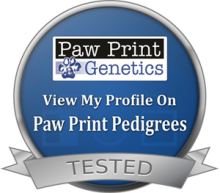 Tested by Paw Print Genetics